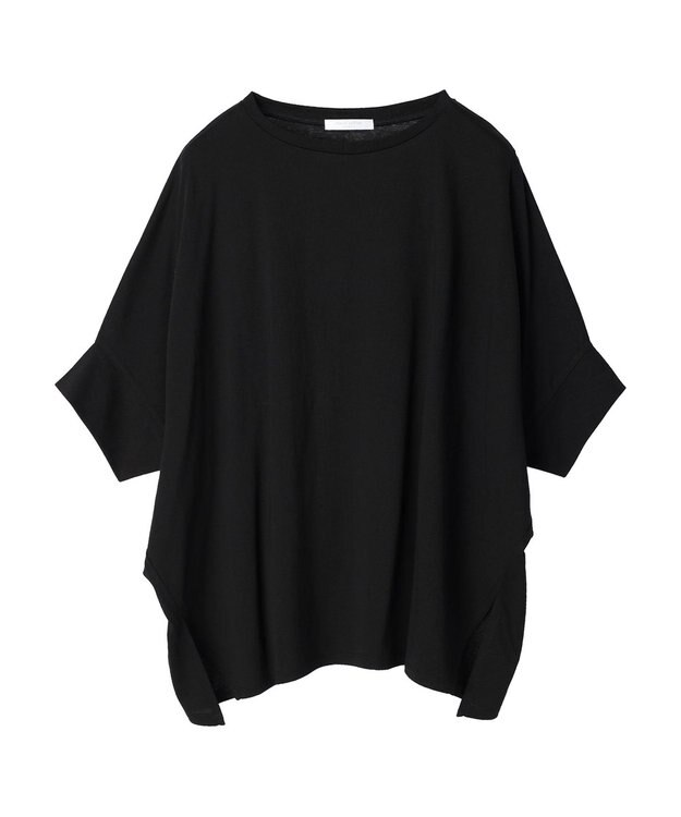 Green Parks ドルマンカット５分袖プルオーバー Black