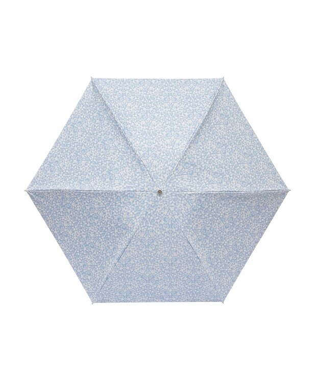 MOONBAT 【 遮光率100％/遮熱/UV/軽量】MACKINTOSH PHILOSOPHY(マッキントッシュフィロソフィー)晴雨兼用日傘 小花柄 バーブレラ 折りたたみ傘 フワクール生地使用 ペールスカイ