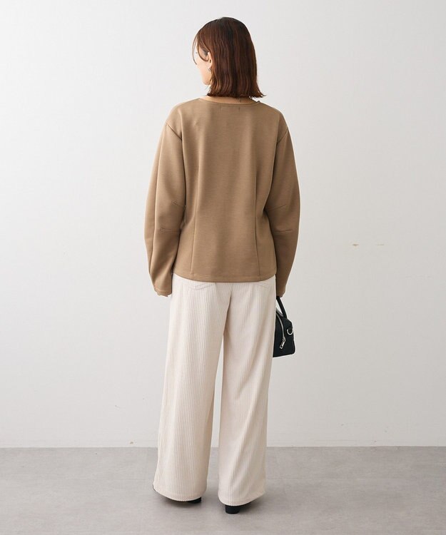 Green Parks ・ＳＵＧＡＲ　ＳＰＯＯＮ　フォルムスリーブプルオーバ Beige