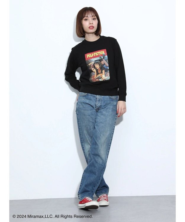 Green Parks ■ＰＵＬＰ　ＦＩＣＴＩＯＮ　ポスターｐｔＢｏｙｓスウェット Black