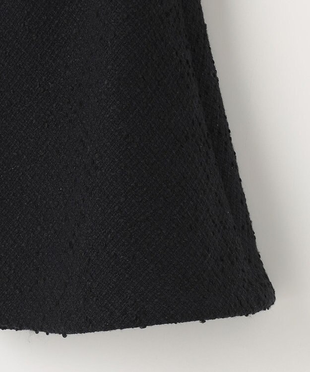 NAVE 【Nave】ストライプツィード  フレアースカート ブラック系