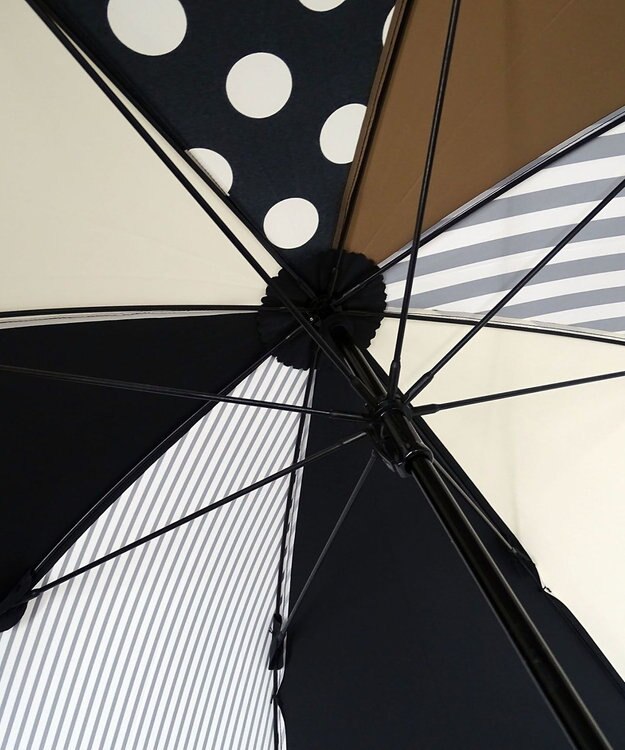 +RING レディース向け プラスリング 雨傘（長）60cm BLK T1146 黒