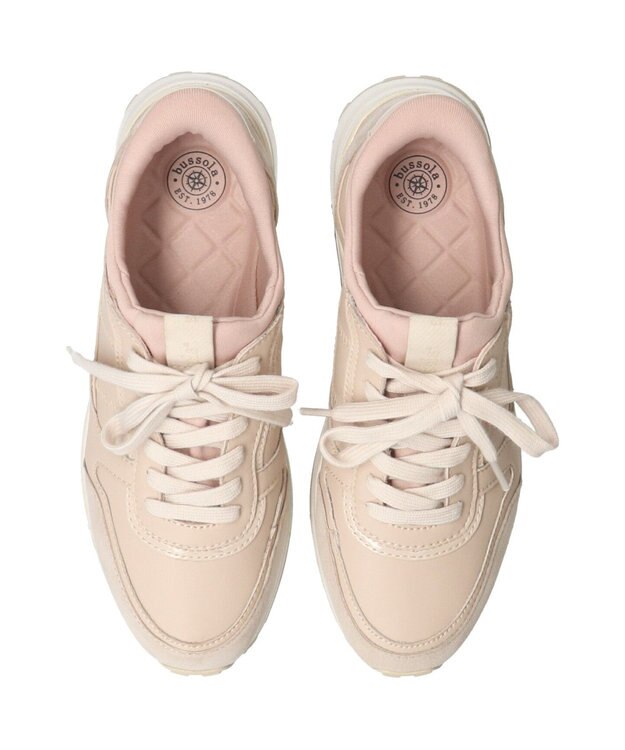 INTER-CHAUSSURES 【BUSSOLA】撥水スリッポンスニーカー​ ベージュコンビ