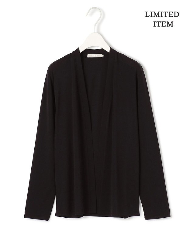 ICB 【WEB限定・接触冷感・洗える】PINION ショートカーディガン ブラック系