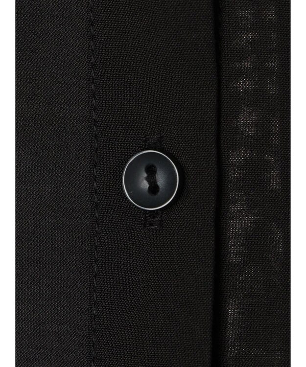 earth music&ecology フリルスリーブシャツ Black