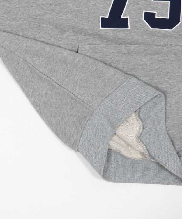 WEGO グラフィックビッグプルパーカー 杢グレー