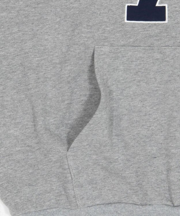 WEGO グラフィックビッグプルパーカー 杢グレー