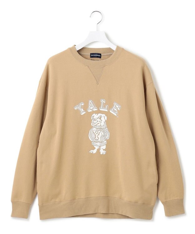 J.PRESS YORK STREET 【UNISEX】YALEブルドック裏毛スウェット ライトイエロー系