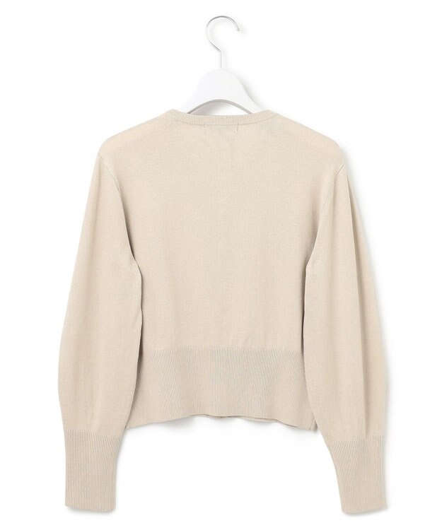 23区 L 【APPLAUDIR】コンパクト ラメカーディガン ベージュ系