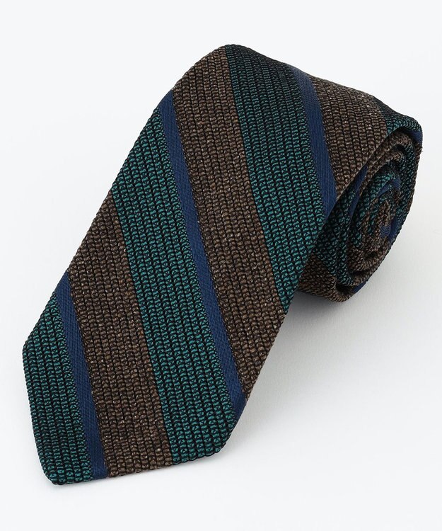 J.PRESS MEN 【KUSKA×J.PRESS ALL HANDMADE GRENADINE COLLECTION】ストライプ ネクタイ ブラウン系2