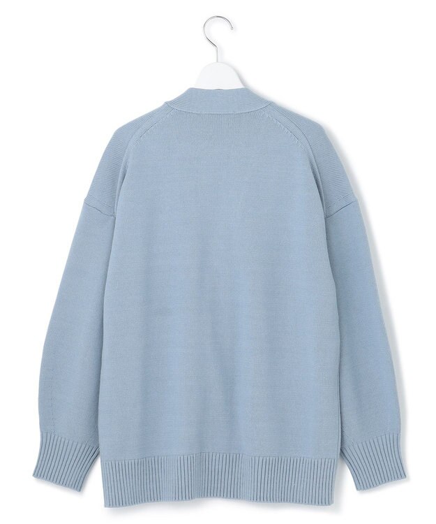 23区 【SLOW/一部店舗限定】ハイバルコットンブレンド カーディガン スカイブルー系