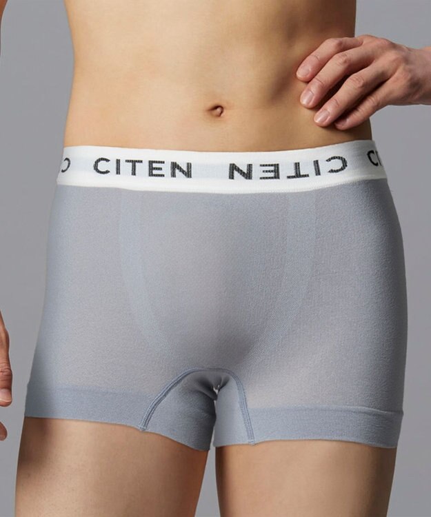 WACOAL MEN ボクサーパンツ <CITEN>コラボ 【PANTS HOLIC】 ユニセックス ワンサイズ(S-LL) 立体成型 前閉じ 下着 GT3555 /ブロス バイ ワコールメン グレー