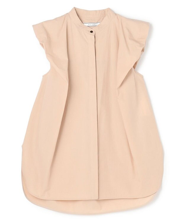 BEIGE， MALLOW / コットンタック バルーンスリーブブラウス Beige