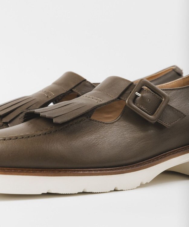 BONTRE 【LucaGrossi/ルカグロッシ】キルトデザインローファー/K328M-US カーキ