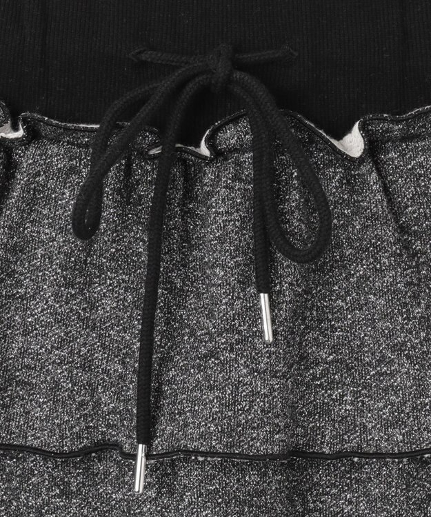 WEGO ティアードビジューミニスカパン ブラック