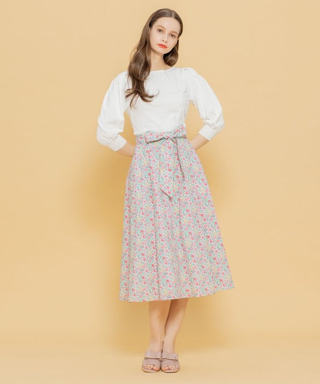 TOCCA 【LIBERTY社オリジナル素材】【洗える！】FLORAL STORY スカート ピンク系5