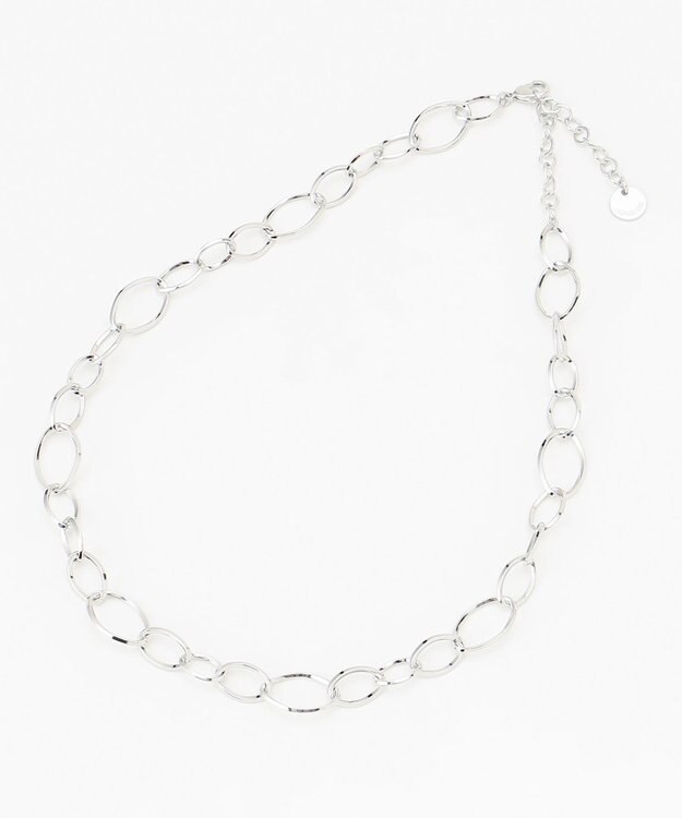 J.PRESS LADIES 【WEB限定】ボリュームチェーン ネックレス シルバー系