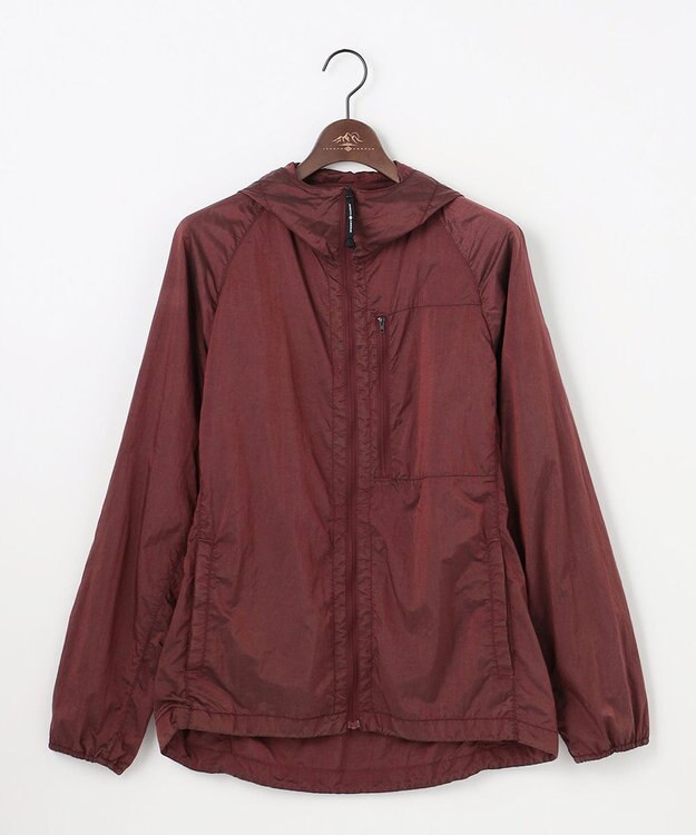 JOSEPH ABBOUD MOUNTAIN 【軽量/ECO撥水/ポケッタブル】ヴィンテージナイロンシャンブレーパーカー レッド系