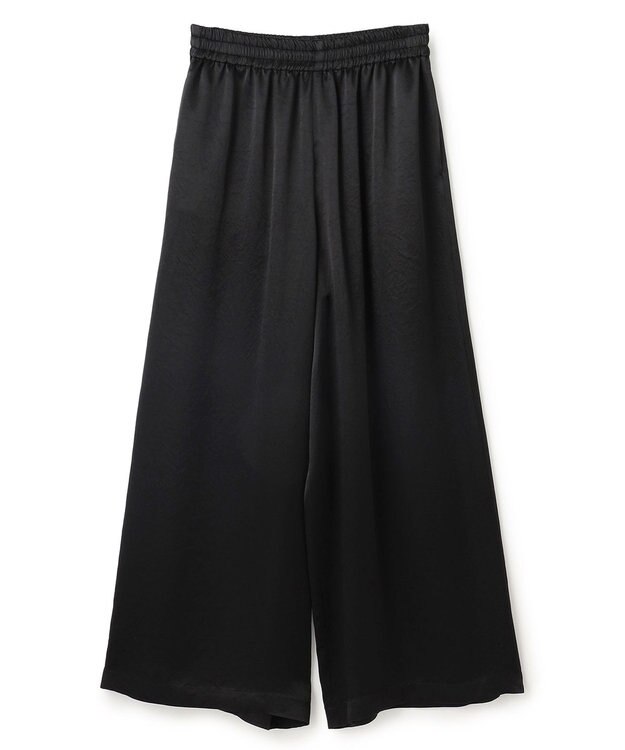 uncrave アセテートヴィンテージサテン ワイドパンツ ブラック