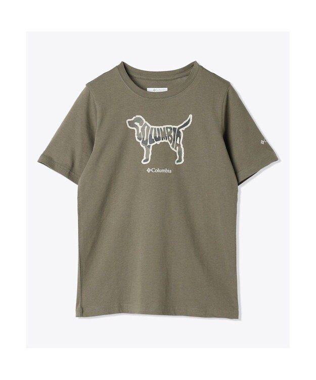 Columbia Columbia/ 【KIDS】バレークリークショートスリーブグラフィックシャツ /コロンビア Stone Green、 Friendly Fun