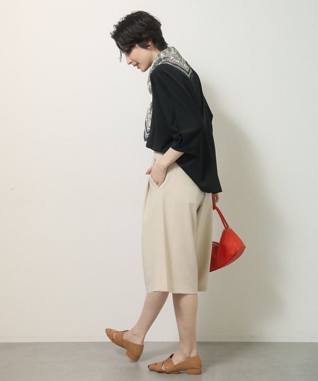 Green Parks イージーケアキュロットパンツ Light Beige