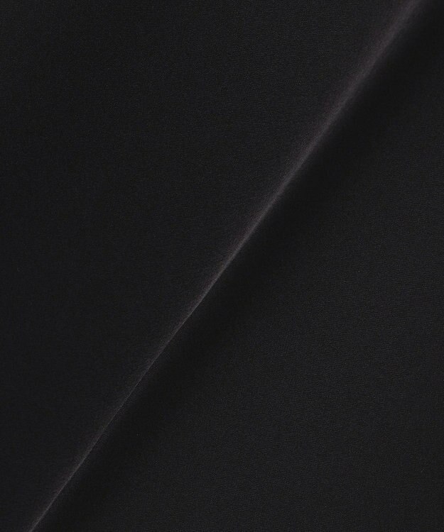 uncrave ライトダブルサテン ワイドパンツ ブラック