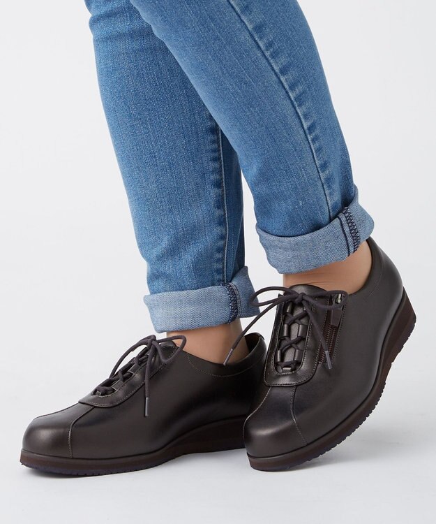 ASICS WALKING ペダラ レディース 4E 2.5CMヒール ブラウン系