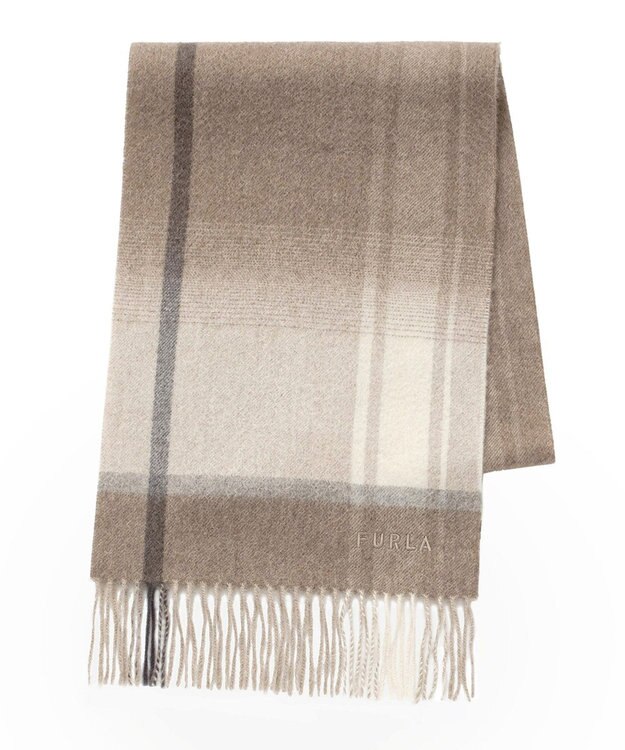 FURLA カシミヤ100%オンブレーマフラー/幅30cm / MOONBAT