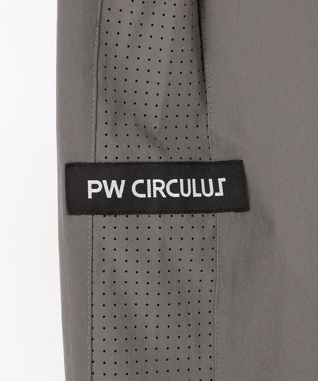 PW CIRCULUS 【MEN】サイドパンチング テーパードパンツ ゴルフ グレー系