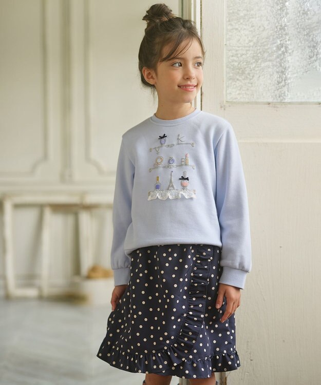 組曲 KIDS 【110-140㎝】Lady Dot スカート ネイビー系5