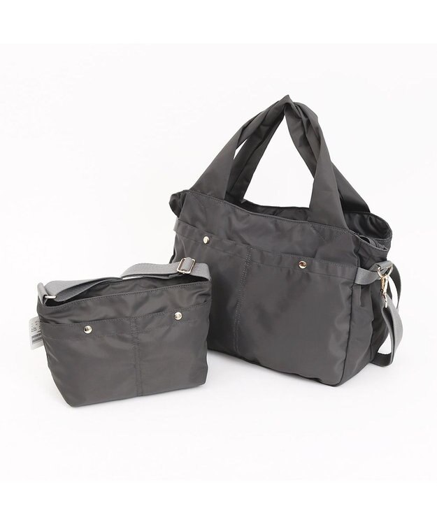 UNBILLION カシュカシュ cachecache / 舟型ナイロンショルダー GY