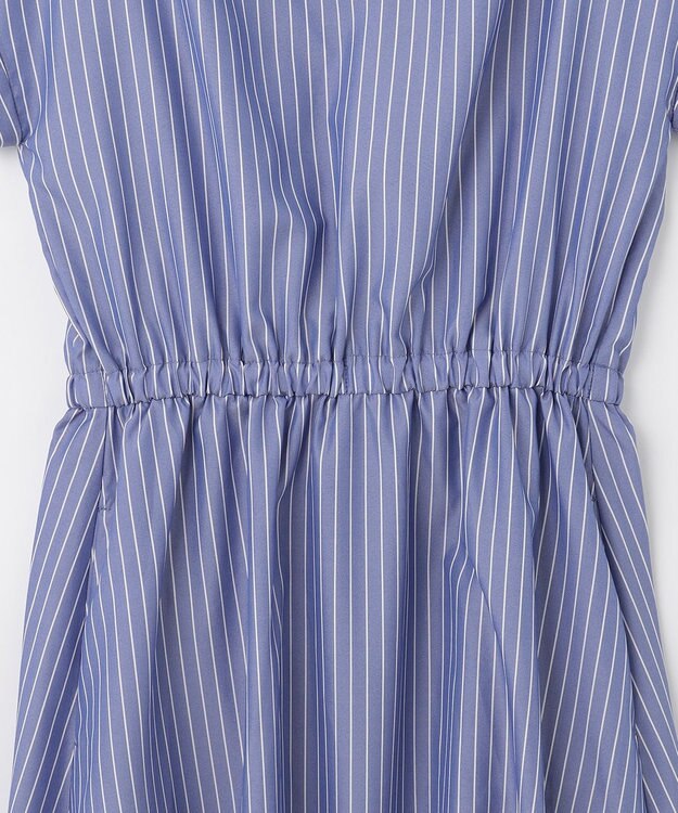 ANY 【UVケア・接触冷感・吸水速乾】ラク映え スキッパーワンピース ブルー系