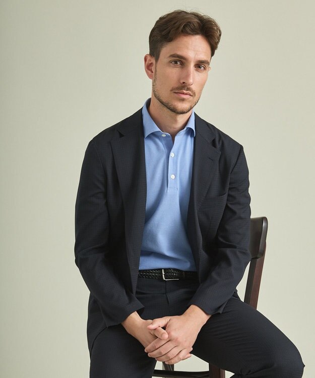 GOTAIRIKU 【AIRY MOVE / セットアップ対応】T/Ｗ Dot Air ジャケット ネイビー系