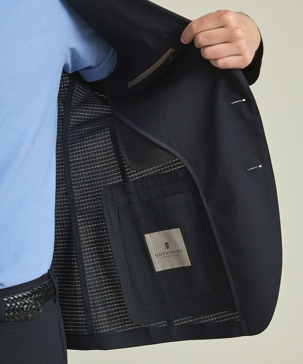 GOTAIRIKU 【AIRY MOVE / セットアップ対応】T/Ｗ Dot Air ジャケット ネイビー系
