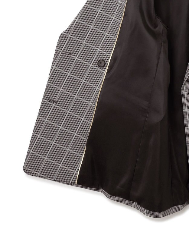 23区 S 【洗える】ガンクラブプレイドチェック ジャケット グレーチェック