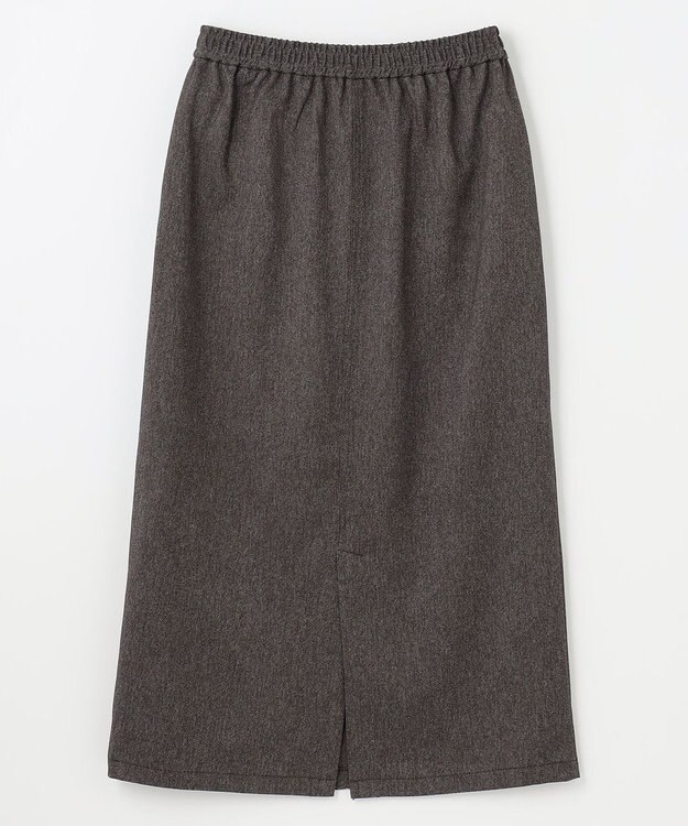 ANY 【ウエストゴム】クラシカルツイードタイトスカート ブラウン