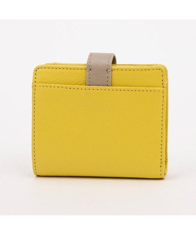 UNBILLION アトランタ ATLANTA / 牛革二つ折りカラーコンビウォレット イエロー