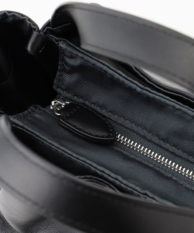 Y'SACCS イタリアンシープ 2wayラウンドトート ブラック