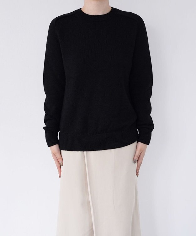 TOQUE 〈高垣麗子さんコラボ〉【ユニセックス】ベビーアルパカラグランニット 漆黒