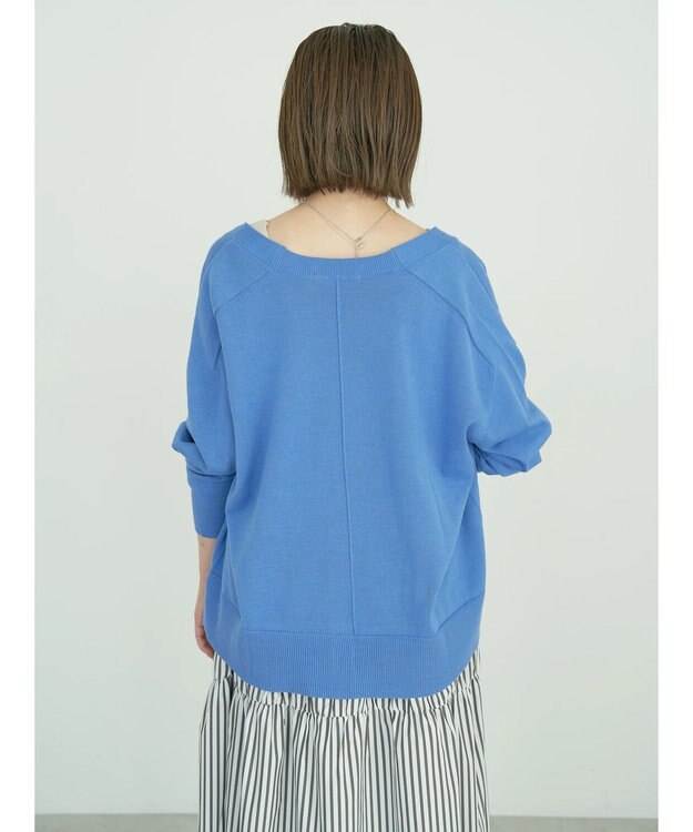 AMERICAN HOLIC ＵＶカットミディニットカーディガン Blue