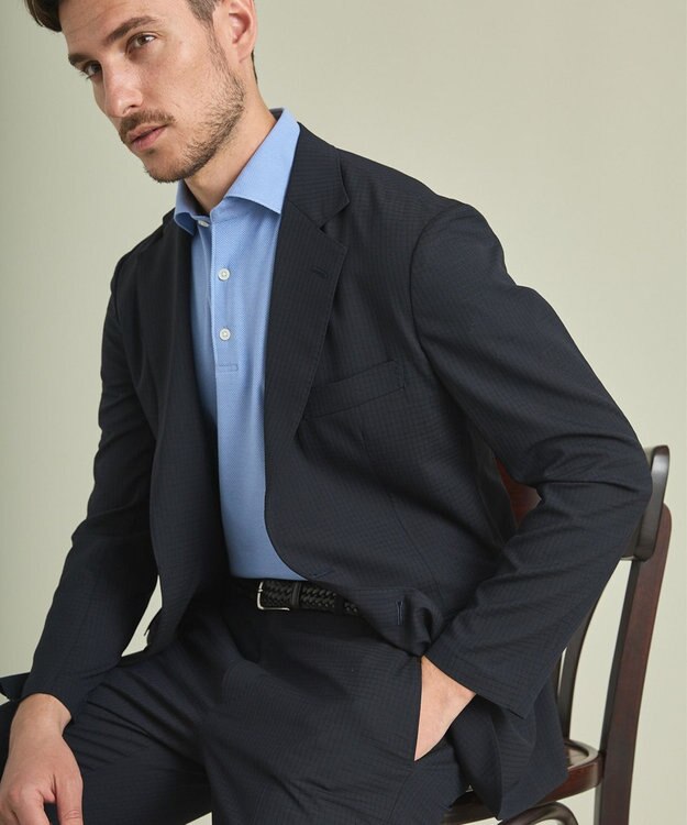 GOTAIRIKU 【AIRY MOVE / セットアップ対応】T/Ｗ Dot Air ジャケット ネイビー系