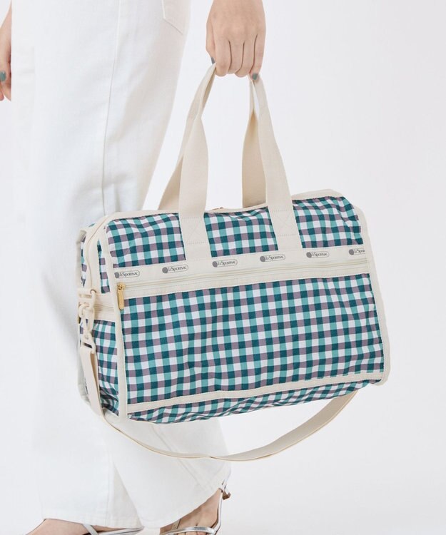 LeSportsac DELUXE MED WEEKENDER/フォレストギンガム フォレストギンガム