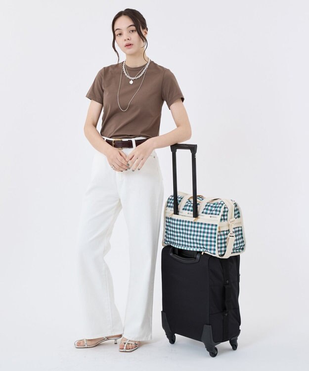 LeSportsac DELUXE MED WEEKENDER/フォレストギンガム フォレストギンガム