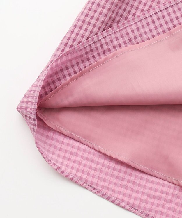 組曲 KIDS 【150-160㎝】ギンガムサッカー ワンピース ラズベリー