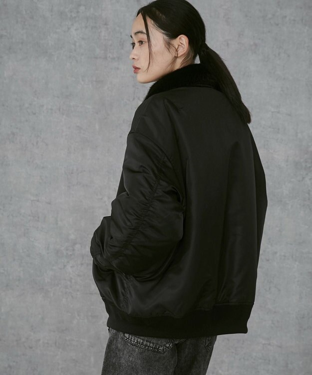 WEGO 【ユニセックス着用ITEM】フライトジャケット ブラック