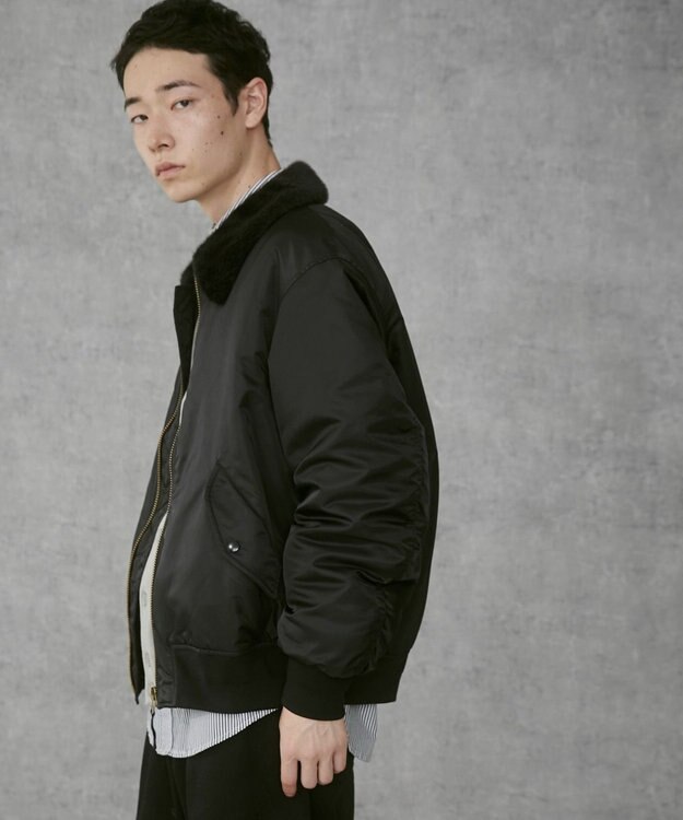 WEGO 【ユニセックス着用ITEM】フライトジャケット ブラック