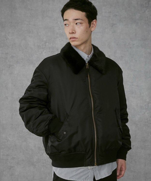 WEGO 【ユニセックス着用ITEM】フライトジャケット ブラック