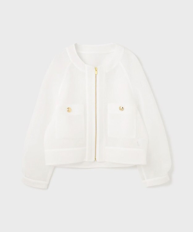 GRACE CONTINENTAL シアーダンボールブルゾン ホワイト