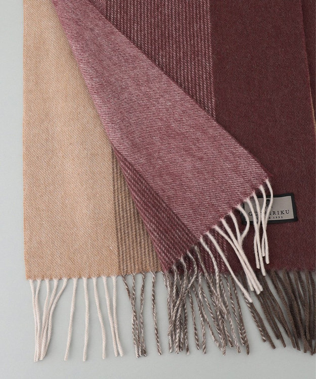 GOTAIRIKU 【カシミヤ100％】オリジナルマフラー ワイン系1