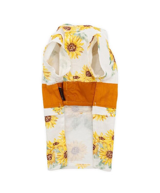 PET PARADISE ペットパラダイス ひまわり柄 浴衣 中型犬 大型犬 ホワイト×イエロー